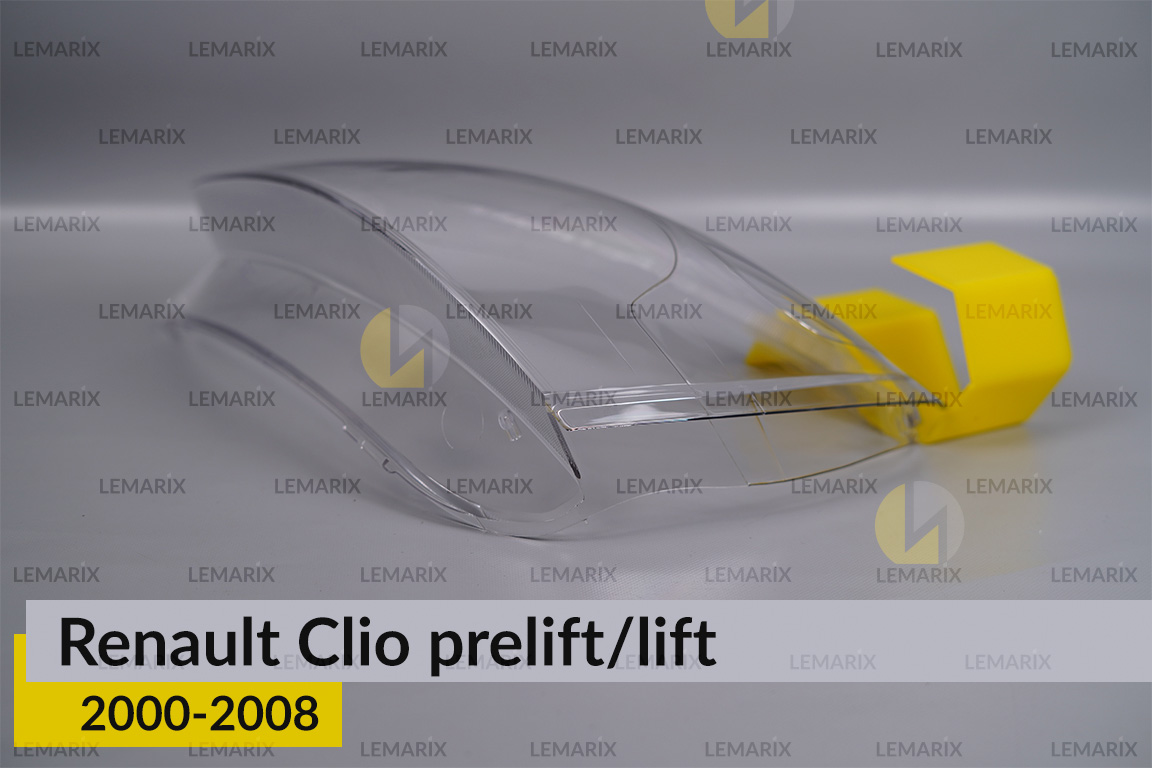 Стекло фары Renault Clio (2000-2008) дорест/рест левое