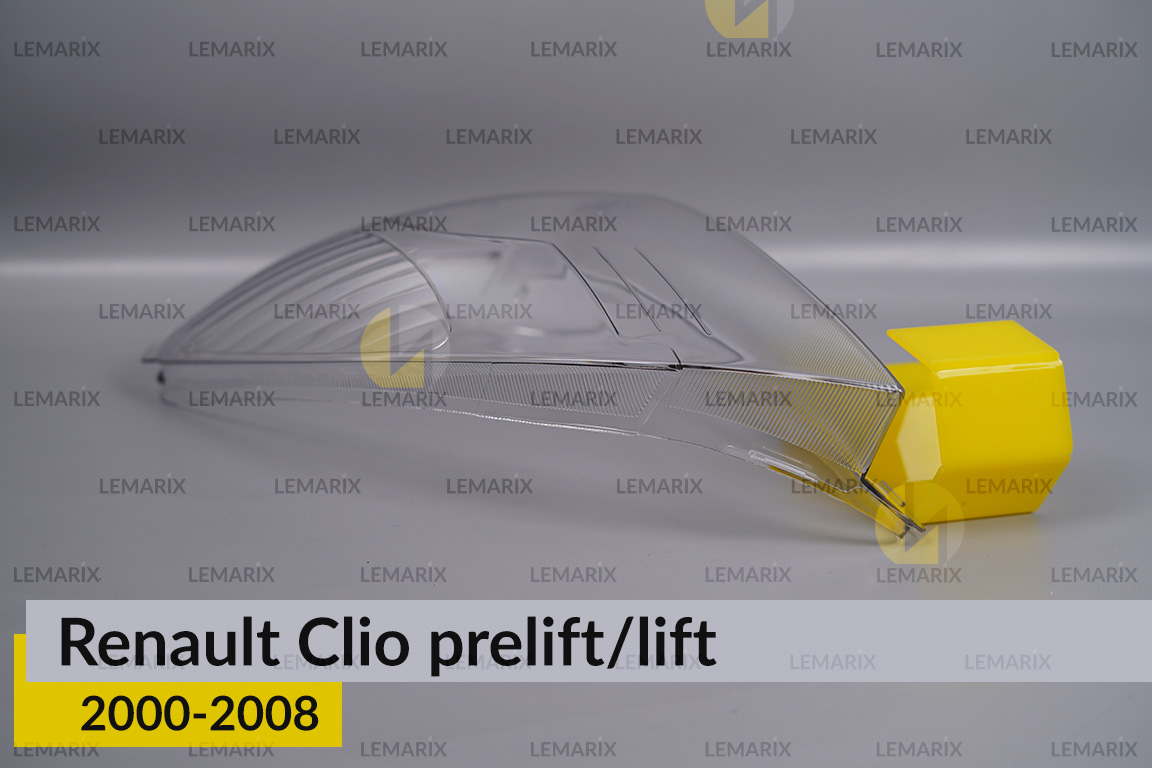 Стекло фары Renault Clio (2000-2008) дорест/рест левое