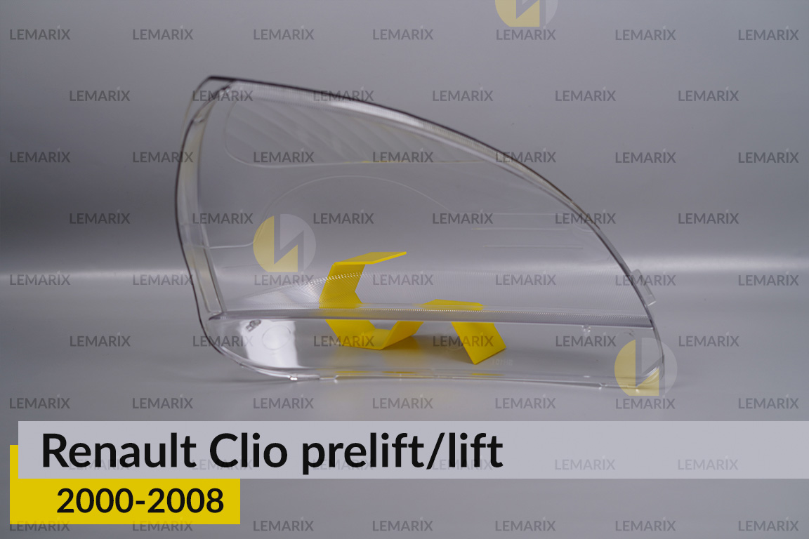 Стекло фары Renault Clio (2000-2008) дорест/рест левое