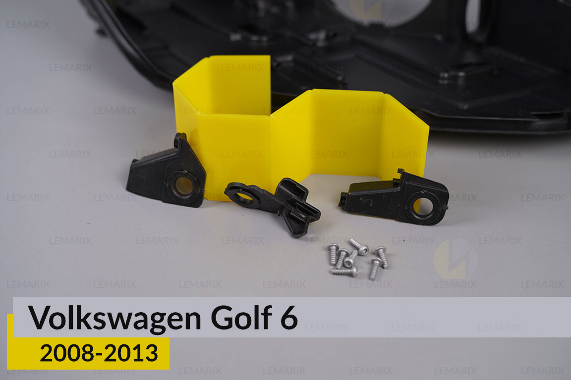 Ремкомплект кріплення корпуса фар VW Volkswagen Golf 6 (2008-2013) правий – 3 од.