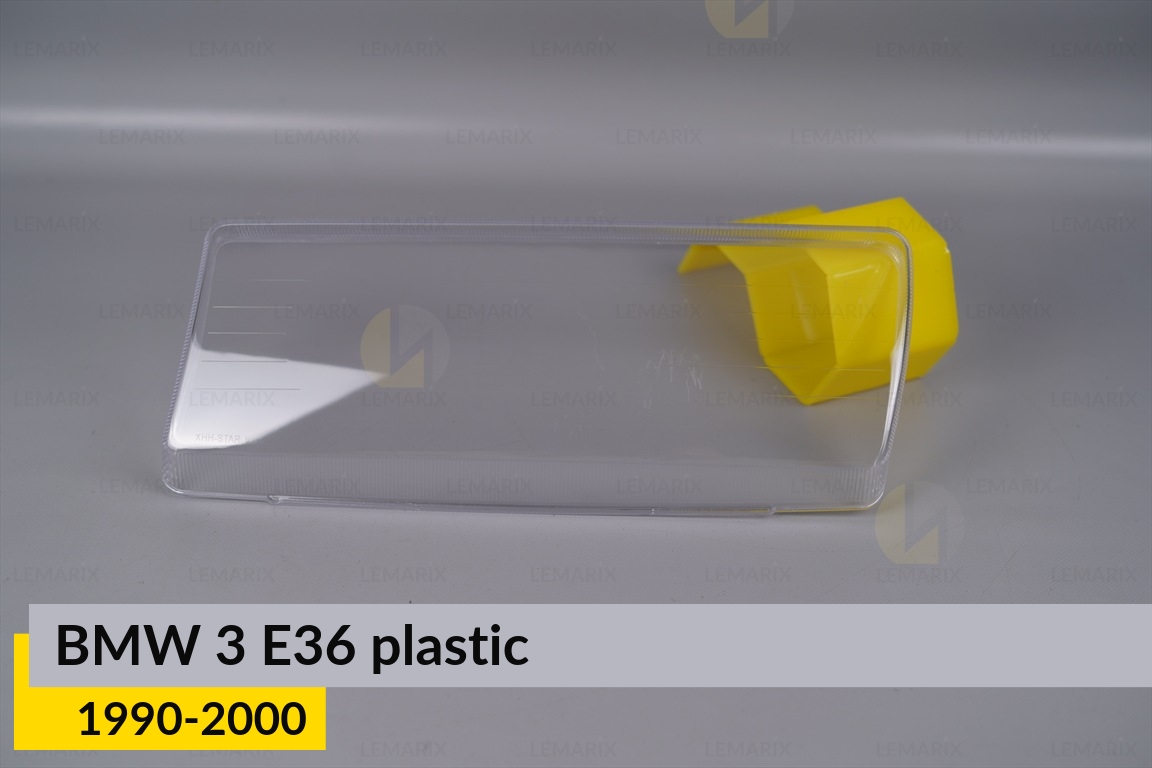Скло фари BMW 3 E36 plastic (1990-2000) ліве