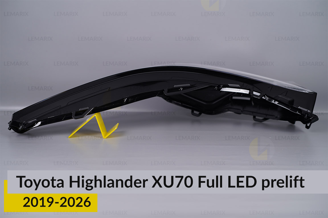 Скло фари Toyota Highlander XU70 Full LED (2019-2026) дорест ліве