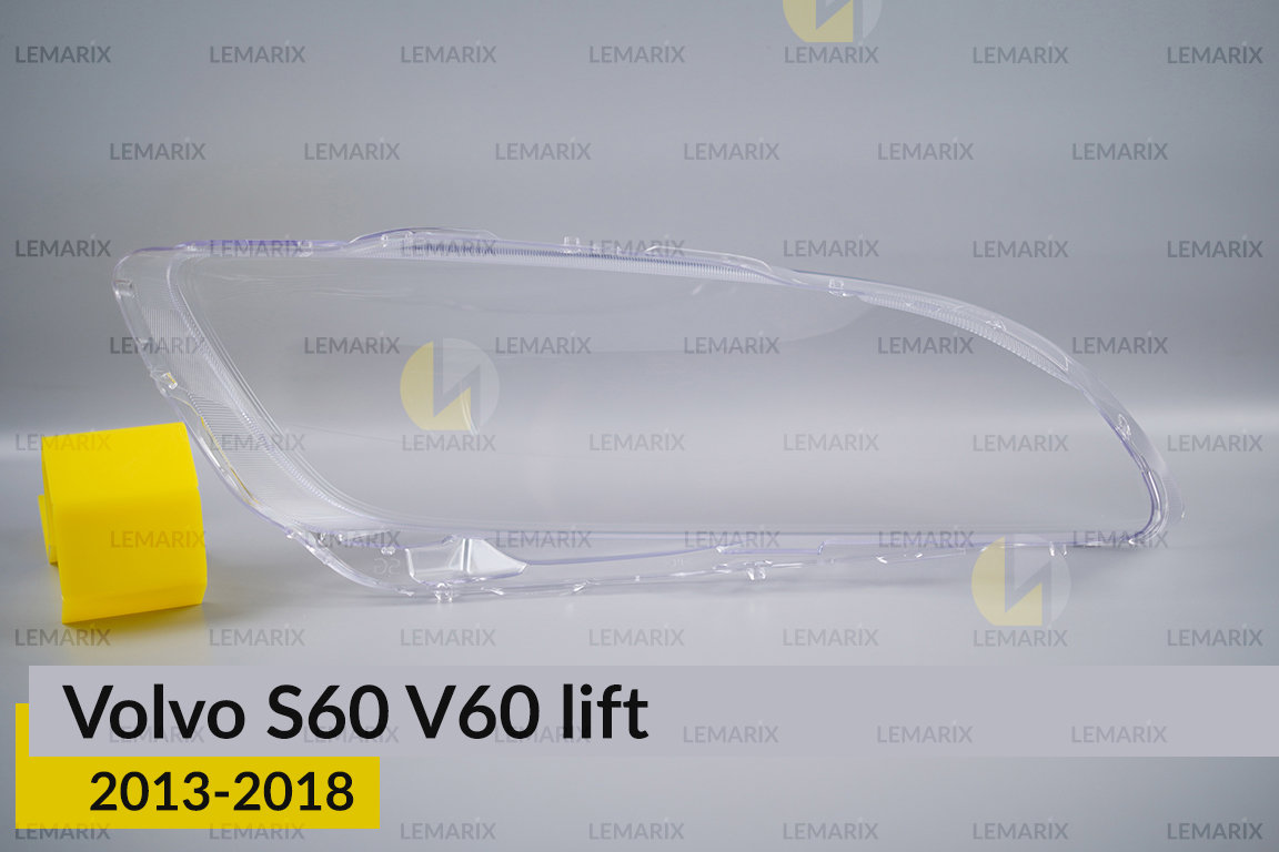 Скло фари Volvo S60 V60 (2013-2018) рест ліве