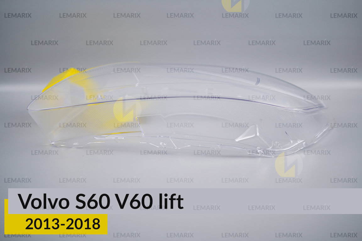 Скло фари Volvo S60 V60 (2013-2018) рест ліве
