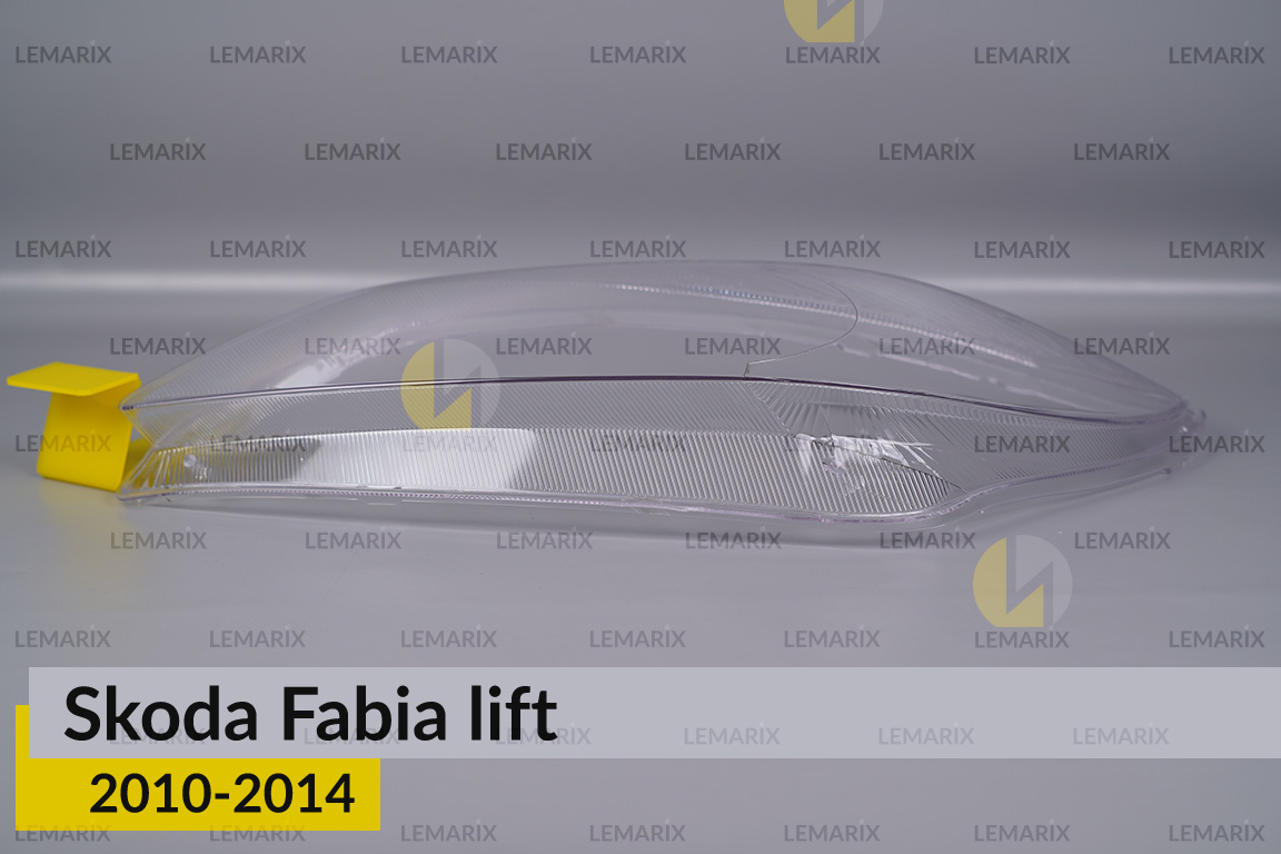 Скло фари Skoda Fabia (2010-2014) рест ліве