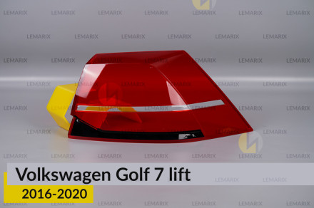 Стекло заднего фонаря внешнее в крыле VW Volkswagen Golf 7 (2016-2020) рест правое