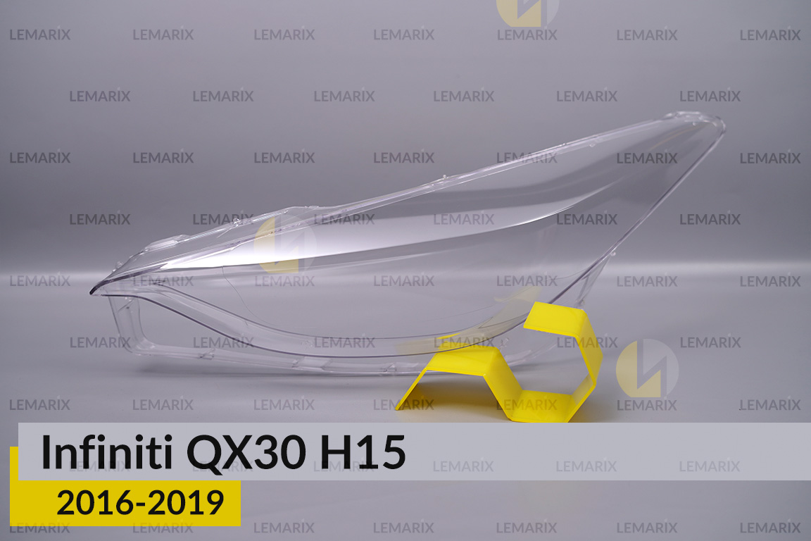 Стекло фары Infiniti QX30 H15 (2016-2019) левое