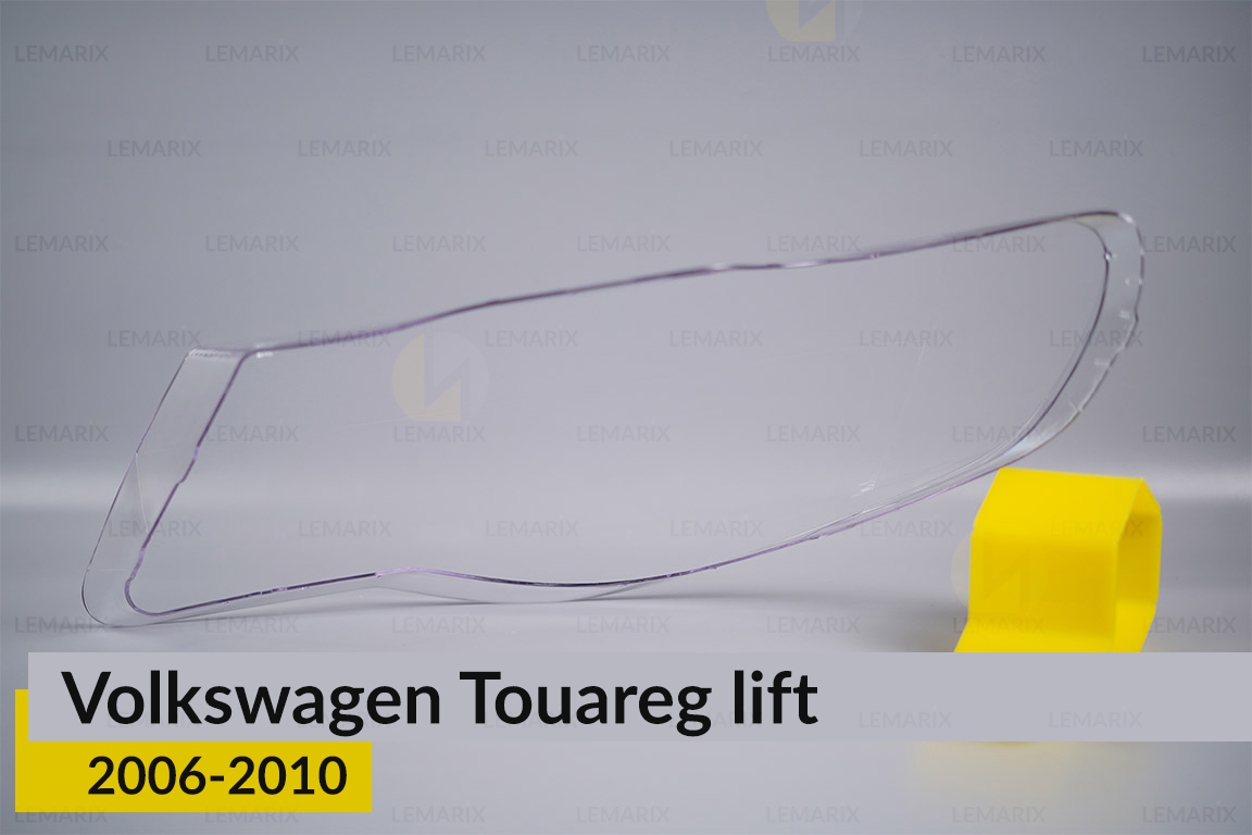 Скло фари VW Volkswagen Touareg (2006-2010) рест праве