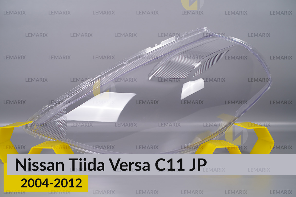 Стекло фары Nissan Tiida Versa C11 Japan (2004-2012) левое