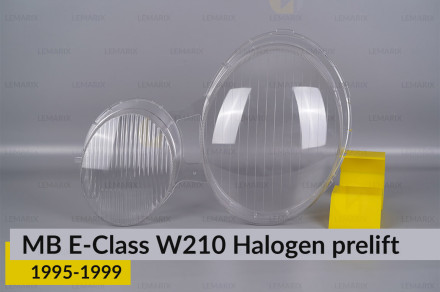 Скло фари Mercedes-Benz E-Class W210 Halogen (1995-1999) дорест ліве