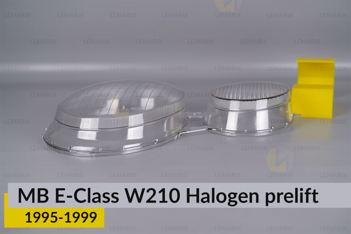 Скло фари Mercedes-Benz E-Class W210 Halogen (1995-1999) дорест ліве