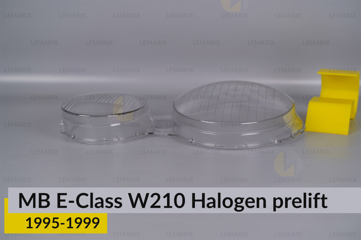 Скло фари Mercedes-Benz E-Class W210 Halogen (1995-1999) дорест ліве