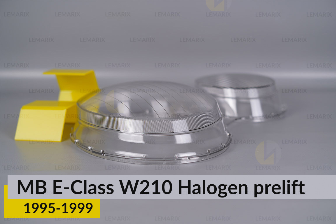 Скло фари Mercedes-Benz E-Class W210 Halogen (1995-1999) дорест ліве