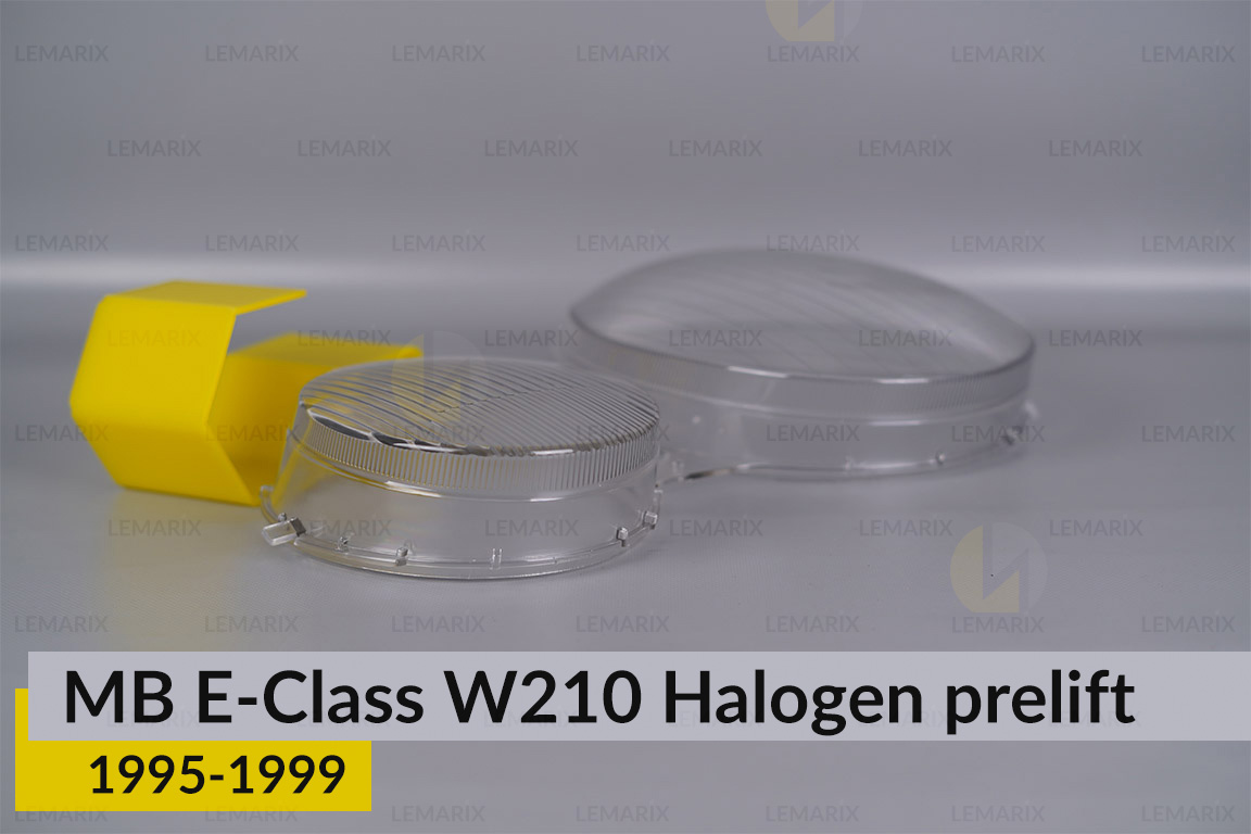 Скло фари Mercedes-Benz E-Class W210 Halogen (1995-1999) дорест ліве