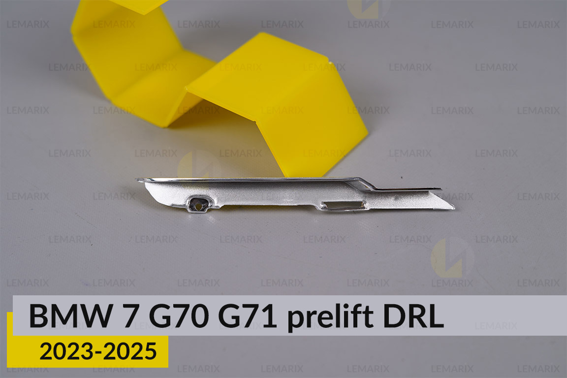 Хромированная декоративная маска внешняя DRL BMW 7 G70 G71 (2023-2026) дорест правая