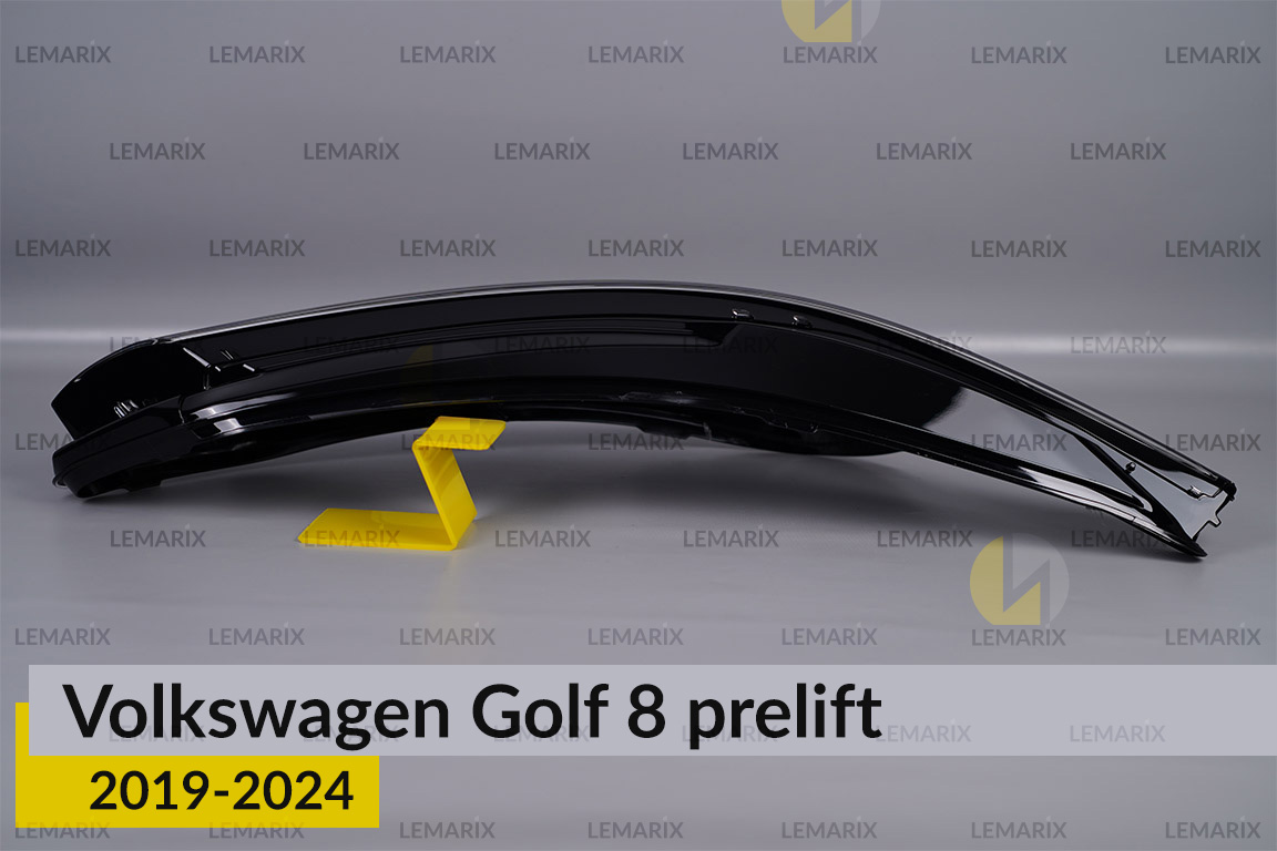 Скло фари VW Volkswagen Golf 8 (2019-2024) дорест праве
