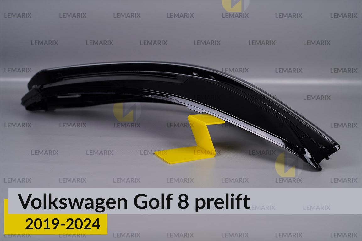 Скло фари VW Volkswagen Golf 8 (2019-2024) дорест праве