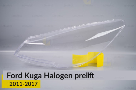 Скло фари Ford Kuga Halogen (2011-2017) дорест ліве