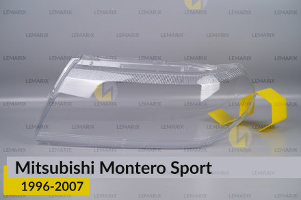 Стекло фары Mitsubishi Montero Sport (1996-2007) левое