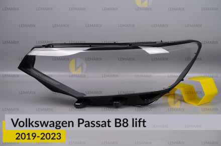 Стекло фары VW Volkswagen Passat B8 (2019-2023) рест левое