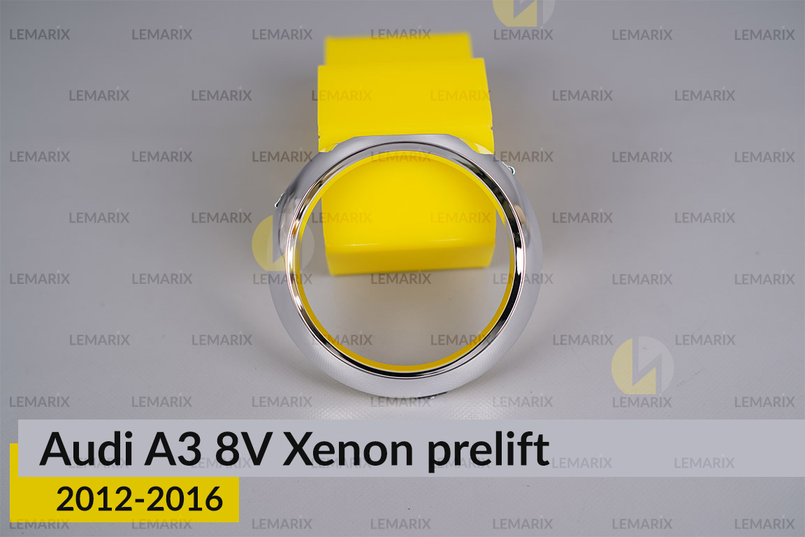 Хромированное кольцо маски линзы Audi A3 8V Xenon (2012-2016) дорест правое