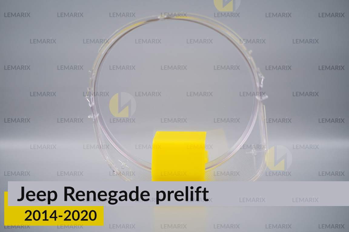 Скло фари Jeep Renegade (2014-2020) дорест праве