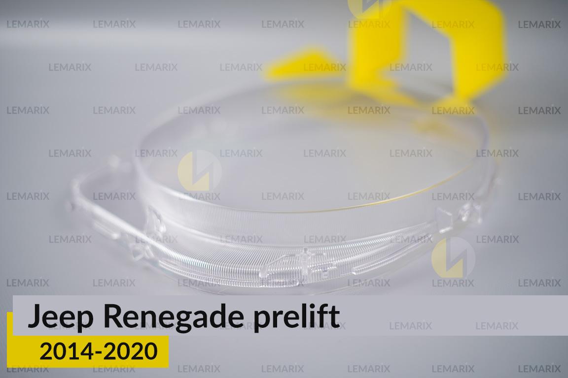 Скло фари Jeep Renegade (2014-2020) дорест праве