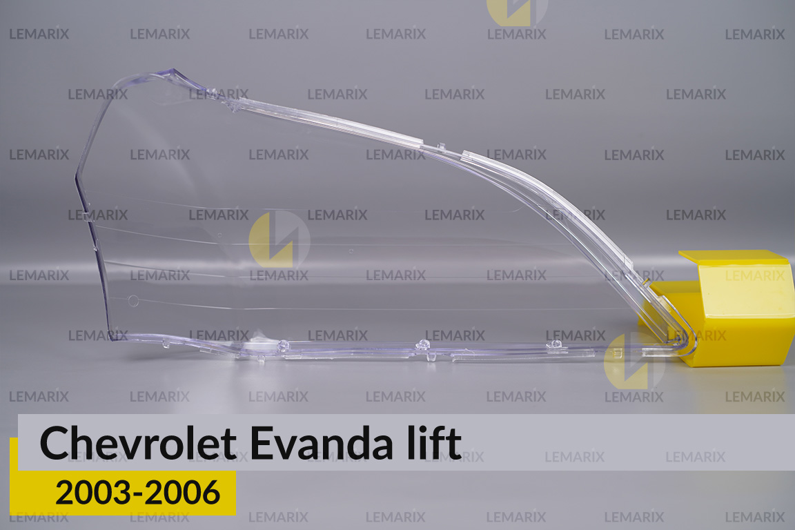 Скло фари Chevrolet Evanda (2003-2006) рест ліве