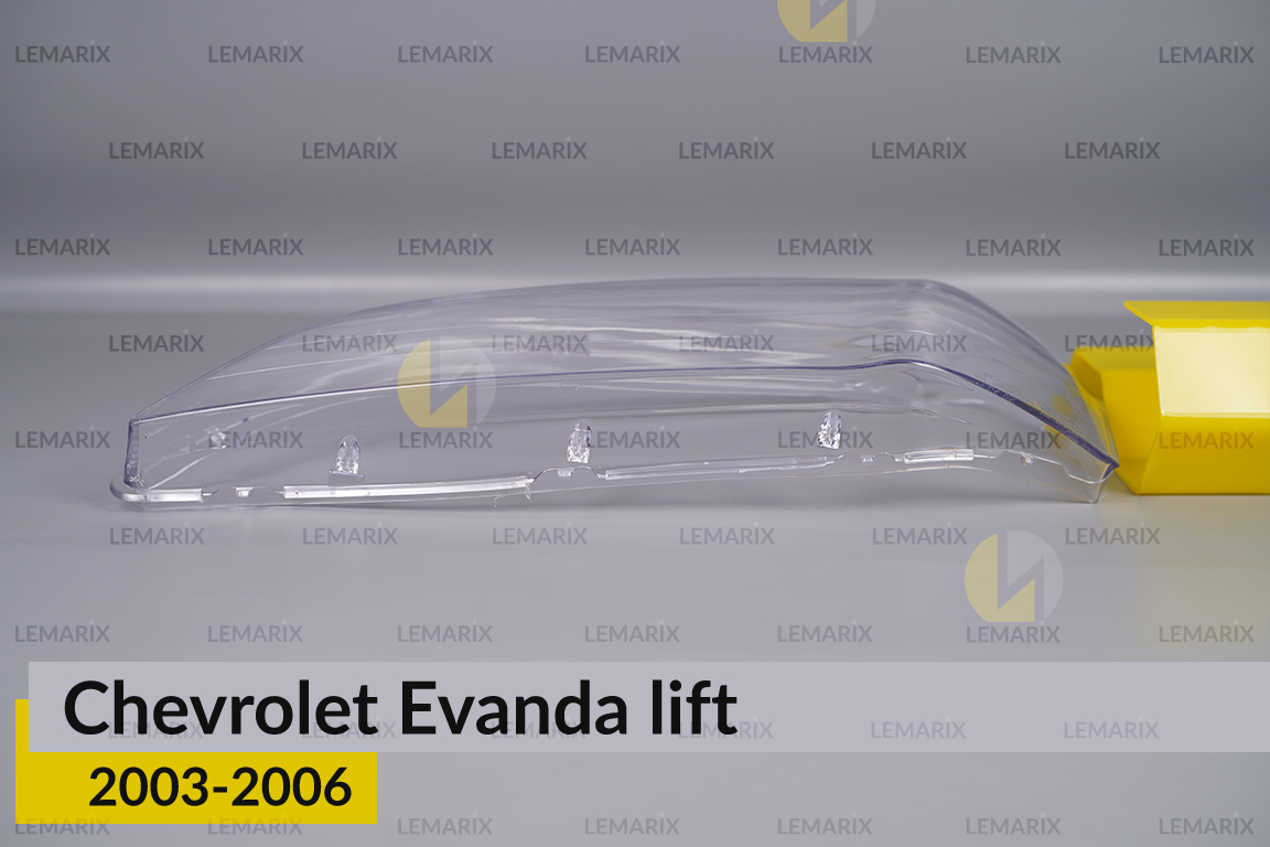 Скло фари Chevrolet Evanda (2003-2006) рест ліве