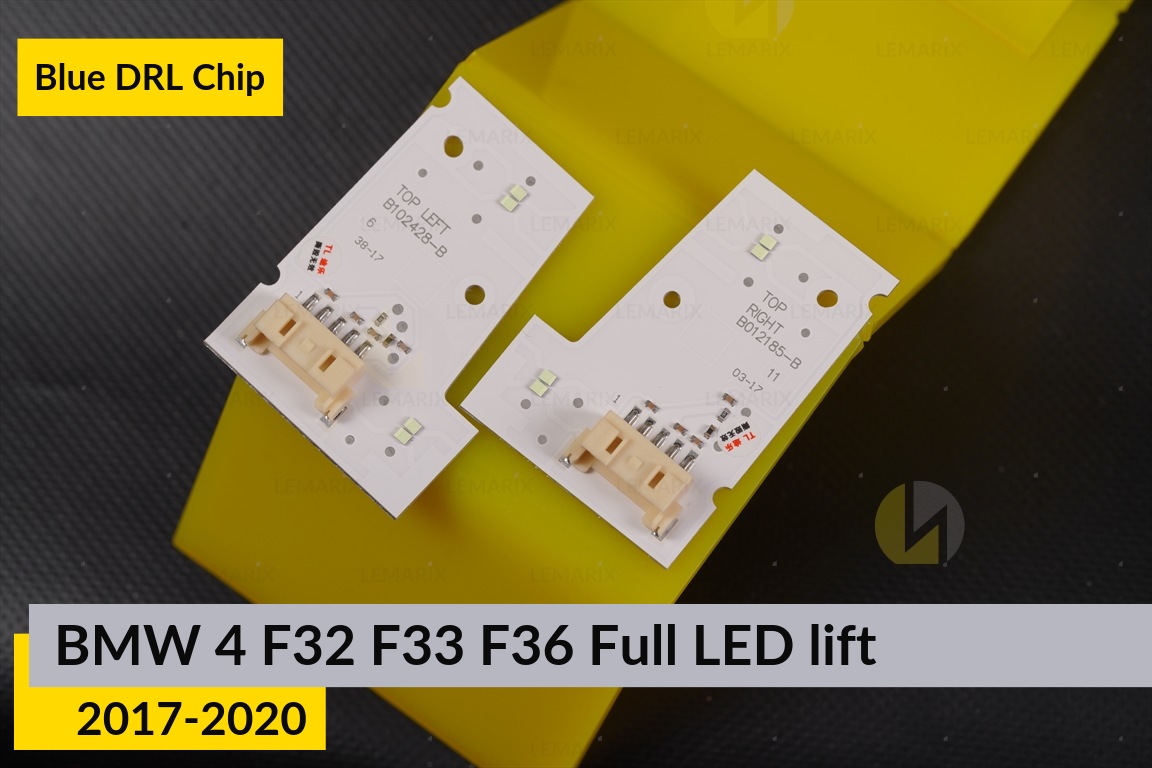 Синие LED DRL чипы дхо плата BMW 4 F32 F33 F36 Full LED (2017-2020) рест (2 шт.)