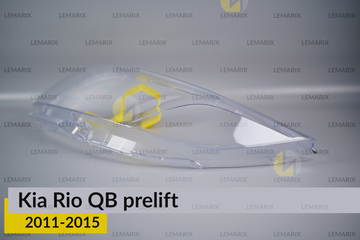 Скло фари KIA Rio QB (2011-2015) дорест ліве
