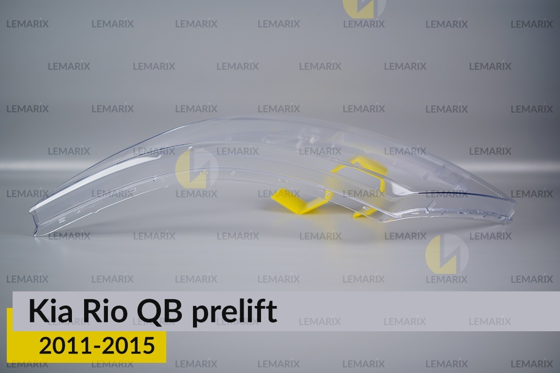 Стекло фары KIA Rio QB (2011-2015) дорест левое