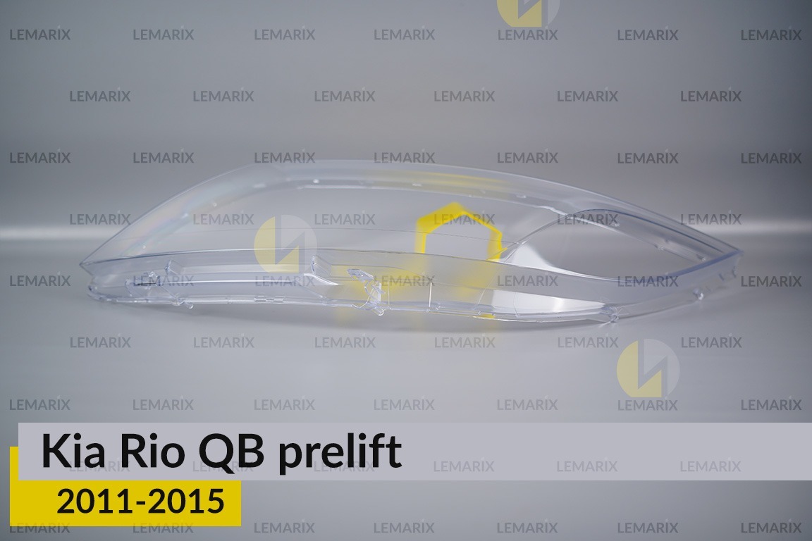 Стекло фары KIA Rio QB (2011-2015) дорест левое