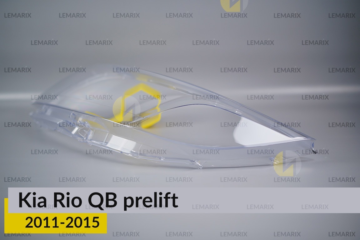Стекло фары KIA Rio QB (2011-2015) дорест левое