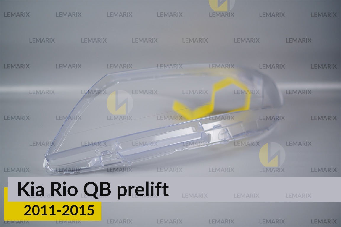 Стекло фары KIA Rio QB (2011-2015) дорест левое