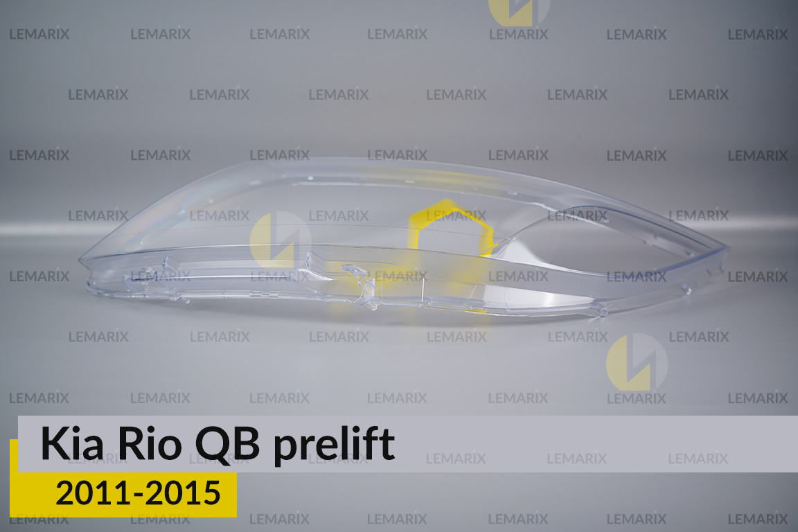 Скло фари KIA Rio QB (2011-2015) дорест ліве