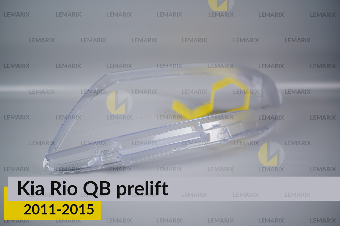 Скло фари KIA Rio QB (2011-2015) дорест ліве
