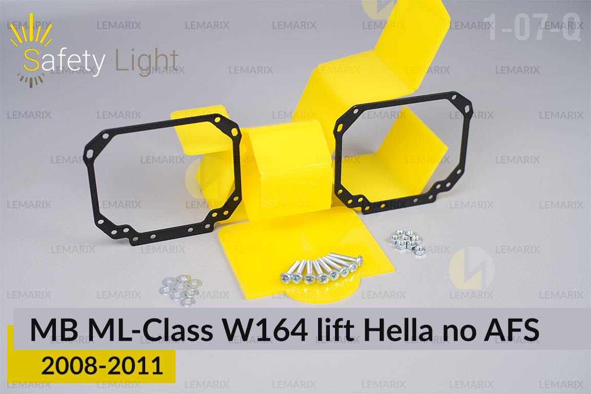 Перехідна рамка для Mercedes-Benz ML-Class W164 Hella no AFS (2008-2011) рест