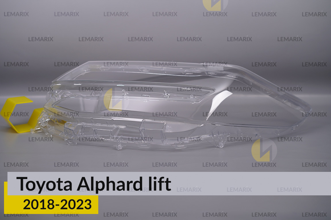 Скло фари Toyota Alphard AH30 (2018-2023) рест ліве