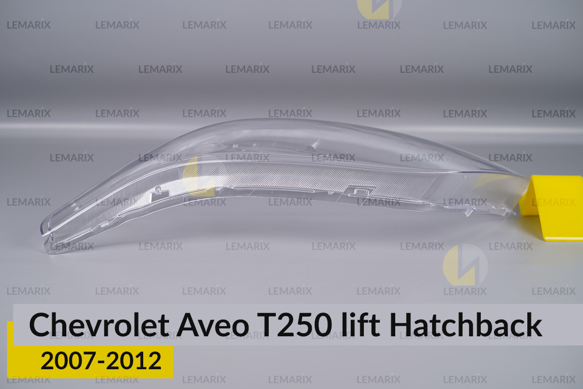 Стекло фары Chevrolet Aveo T250 Hatchback (2007-2012) рест левое