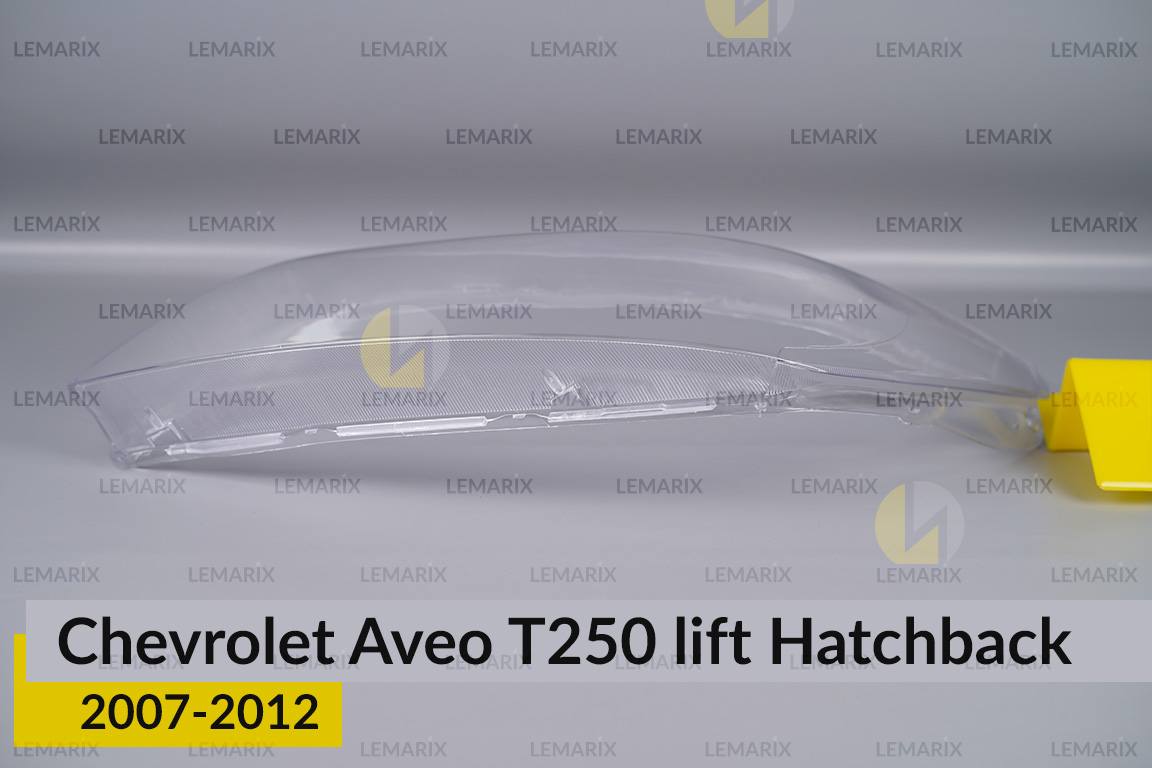 Скло фари Chevrolet Aveo T250 Hatchback (2007-2012) рест ліве