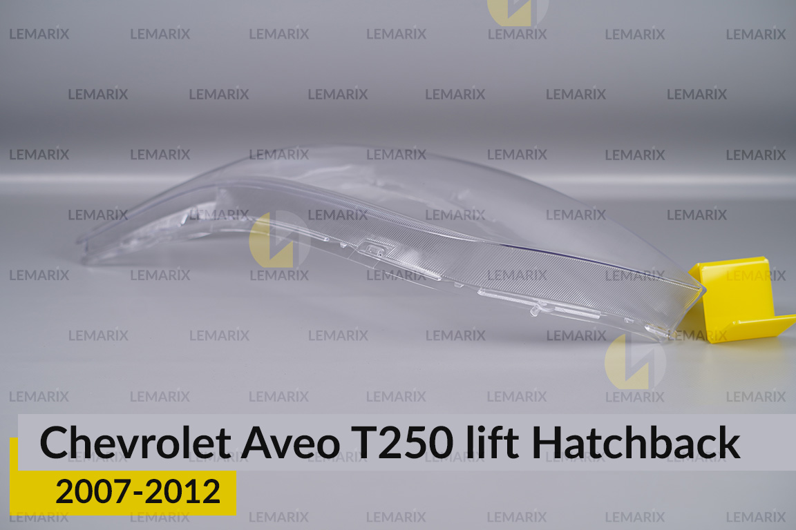Скло фари Chevrolet Aveo T250 Hatchback (2007-2012) рест ліве