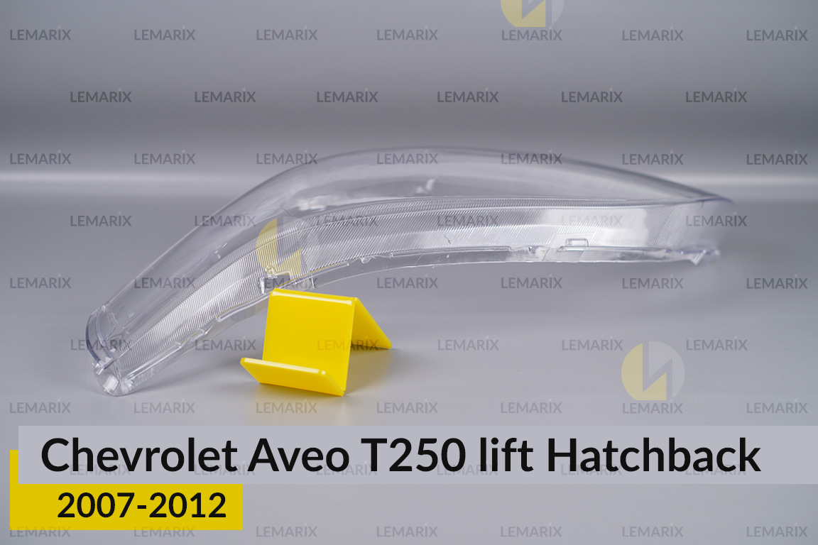 Скло фари Chevrolet Aveo T250 Hatchback (2007-2012) рест ліве