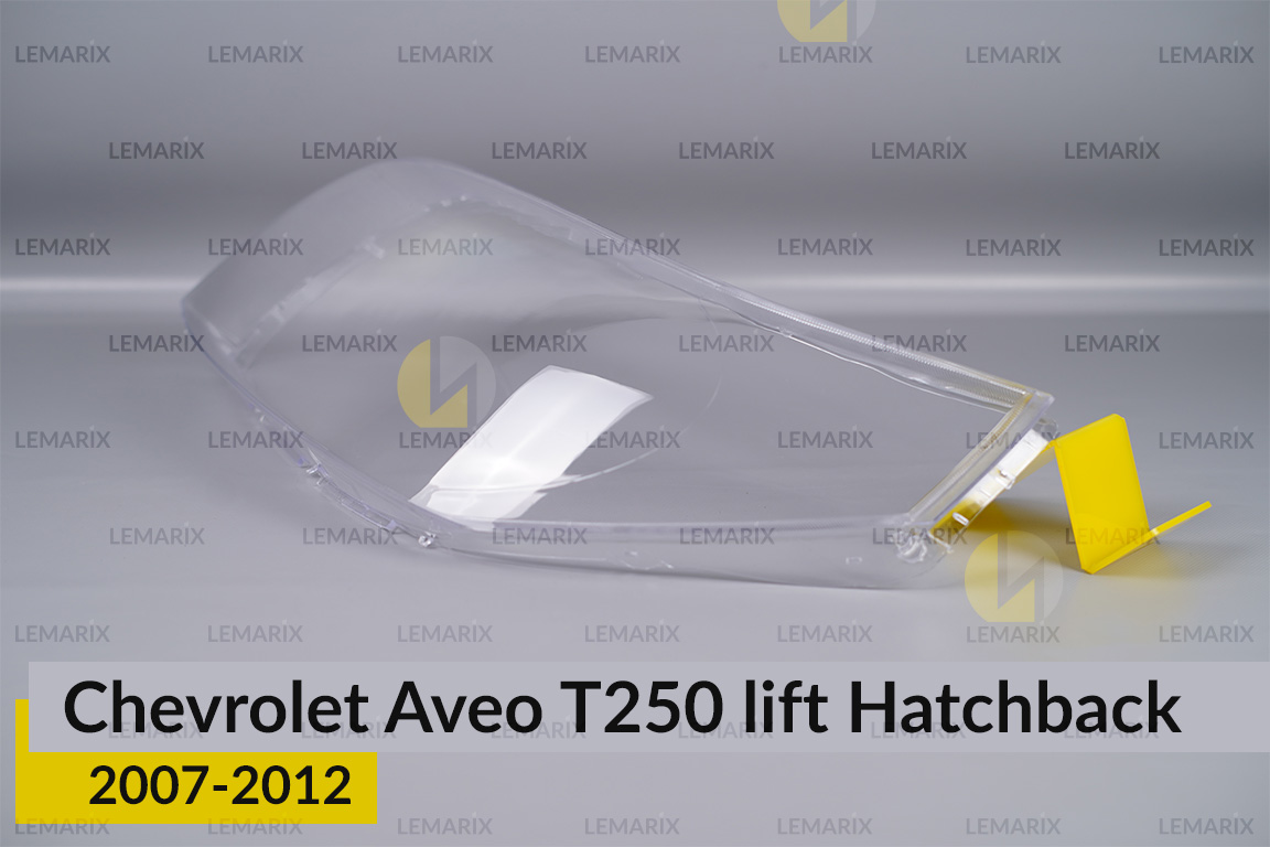 Скло фари Chevrolet Aveo T250 Hatchback (2007-2012) рест ліве