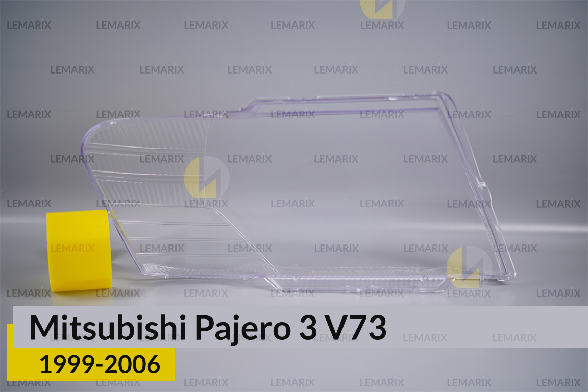 Стекло фары Mitsubishi Pajero 3 V73 (1999-2006) левое