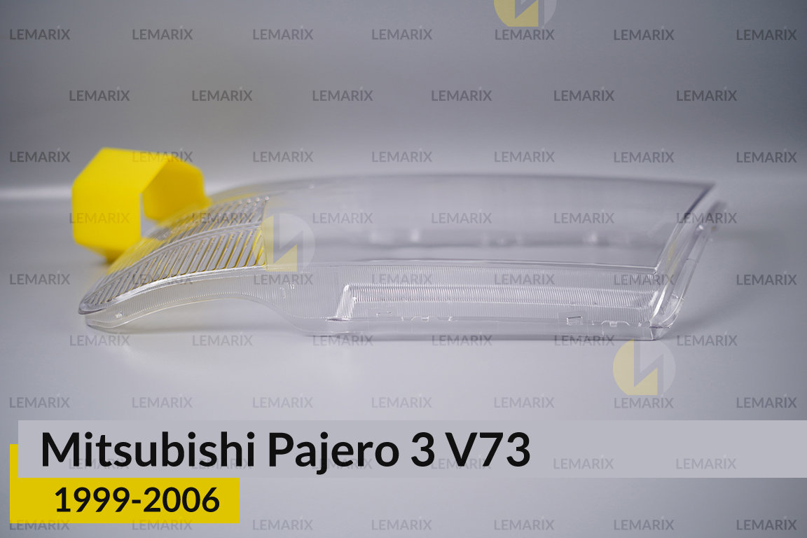 Стекло фары Mitsubishi Pajero 3 V73 (1999-2006) левое
