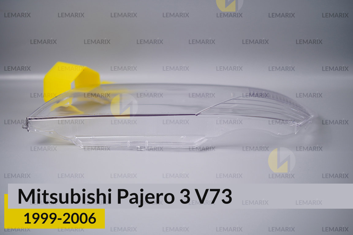 Стекло фары Mitsubishi Pajero 3 V73 (1999-2006) левое