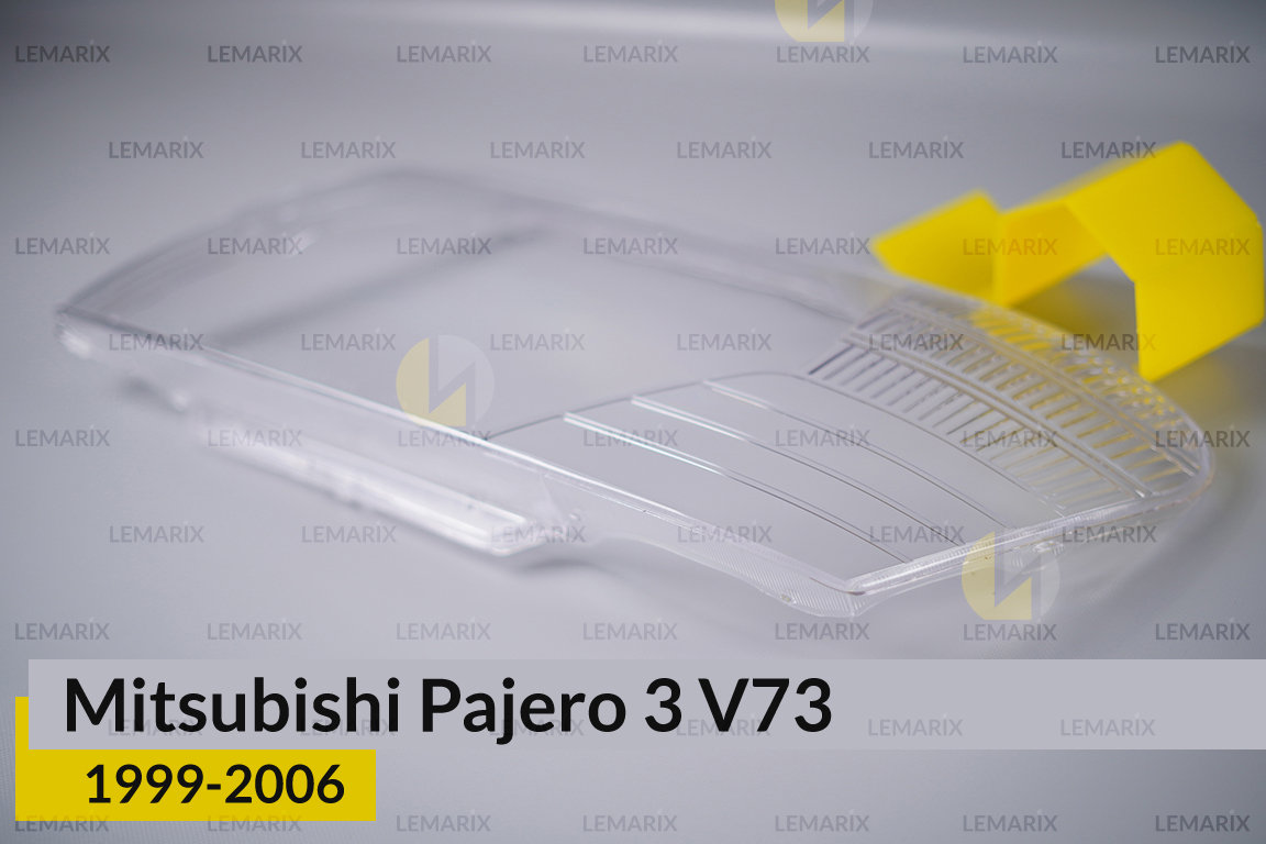 Стекло фары Mitsubishi Pajero 3 V73 (1999-2006) левое
