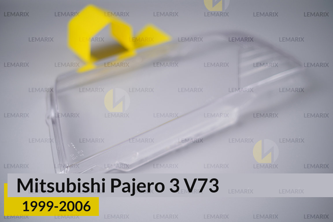 Стекло фары Mitsubishi Pajero 3 V73 (1999-2006) левое