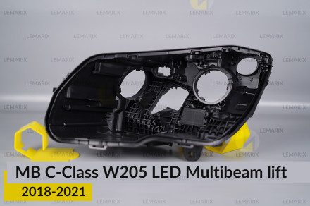 Корпус фари Mercedes-Benz C-Class W205 LED Multibeam (2018-2021) рест лівий